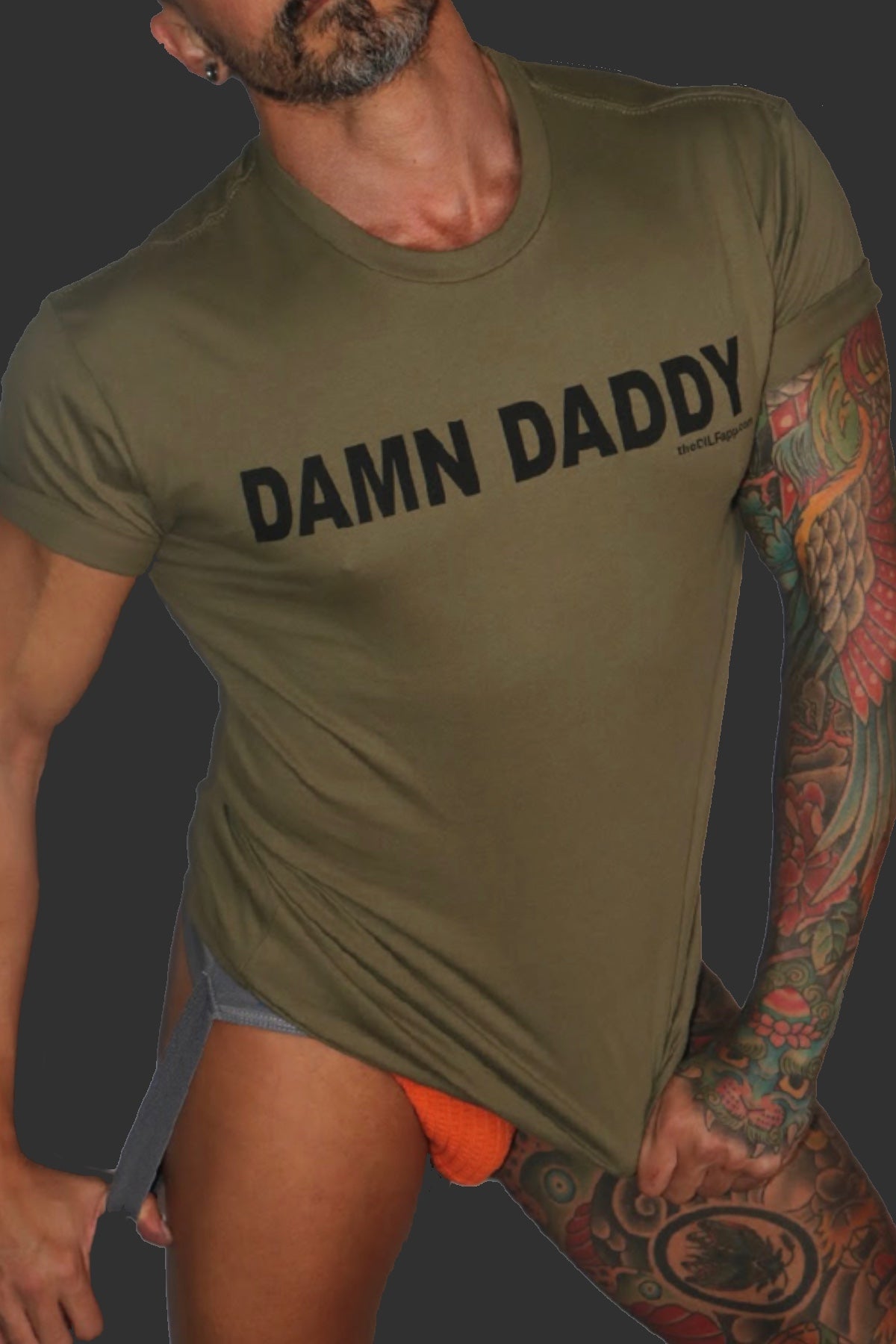 “Damn Daddy” Tee – Olive Green