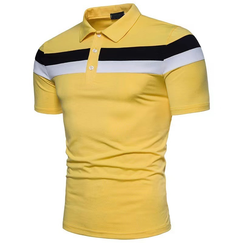 Men's Light Business Polyester Regular Sleeve Polo Shirt